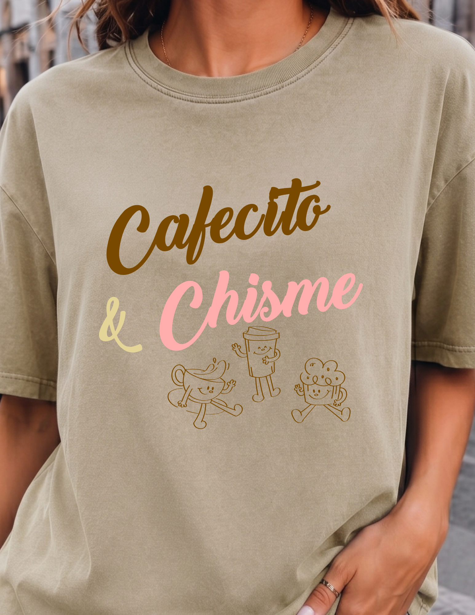 Cafecito & Chisme - graphic tee